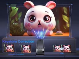Equivera Mini Beamer - Draagbare Beamer - Beamer - Mini Beamer Projector - Projector - Mini Projector — thumbnail 4