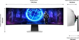 Samsung Odyssey G9 LS49DG954SUXEN - DQHD OLED Ultrawide Curved Gaming Monitor - 240Hz - 49 Inch — thumbnail 2