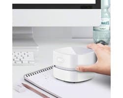 Stellar Desktop Stofzuiger - Mini Stofzuiger - Oplaadbaar via USB - 360° draaibaar - Bureau Stofzuiger - 8 x 8 x 6 cm