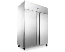 Maxima Koelkast 1400 L 6 Verstelbare Roosters (2/1 GN) op Wielen Roestvrijstaal