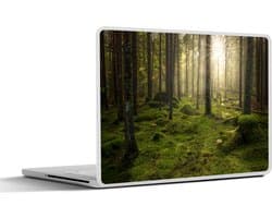 Laptop sticker - 15.6 inch - Bos - Zon - Boom - 36x27,5cm - Laptopstickers - Laptop skin - Cover