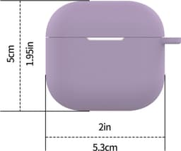 Telestore - hoesje geschikt voor AirPods 4 soft case cover - licht blauw - TPU hoesje Beschermhoes - AirPods 4 Cover - AirPods 4 hoesje - Geschikt voor Apple Airpods 4 - gel hoesje met sleutelhanger — thumbnail 3
