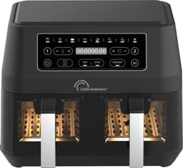 Little Balance 8765 - dubbele Airfryer - 2 x 4.5 liter inhoud - 2460 Watt - 8 programma's - PFAS vrij — thumbnail 1