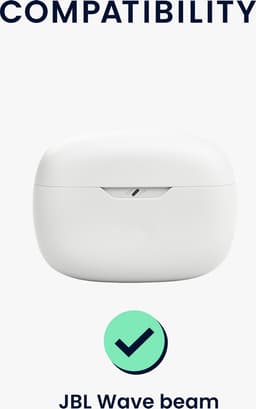 kwmobile Hoes geschikt voor JBL Wave Beam / Beam 2 / Wave 200TWS - Siliconen cover voor oordopjes in donkergroen — thumbnail 2