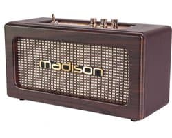 Madison FREESOUND-VINTAGE-WD  Oplaadbare VINTAGE luidsprekerbox met USB & Bluetooth 2 X10W
