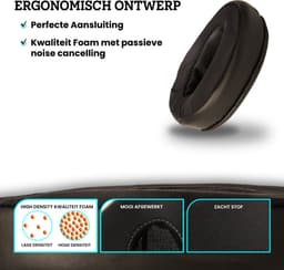Somstyle Oorkussens Geschikt Voor Sennheiser HD 4.40BT, HD 4.50BT, HD 350, HD 400S & 458BT - 2 Stuks - Gel - Zwart — thumbnail 5