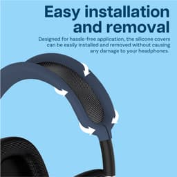 Siliconen Hoes voor AirPods Max Hooftelefoons van MMOBIEL – Siliconen Oorkussens Beschermhoes, Oorschelp Beschermhoes, Hoofdband Beschermhoes – Anti-Kras Zachte Siliconen Beschermer – Blauw — thumbnail 5