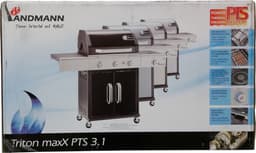 Landmann Triton MaxX PTS 3.1 Barbecue - Gas - Gietijzeren Roosters - Zilver - Gas BBQ - Gasbarbecue — thumbnail 4