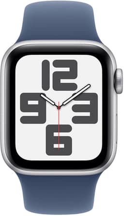 Apple Watch Se GPs 44mm Denim Sport Band S/m Smartwatch Silver Aluminium — thumbnail 2