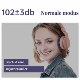 KINSI Kids Bluetooth Headset met Volumebegrenzing | Bluetooth 5.0 & 3.5mm Jack | MicroSD Ondersteuning | Lange Batterij (8 uur) | 2 Modi: Draadloos & Bedraad — thumbnail 3