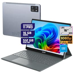 GMR - Windows 11 Tablet - 16inch - Touchscreen - Toetsenbord / Cover - Intel - 16GB RAM - 512GB SSD - Ideaal voor Thuis, Kantoor en Studie — thumbnail 1
