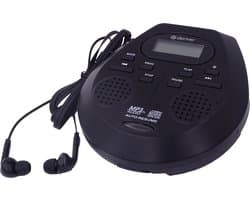 Denver Discman - Draagbare CD & MP3 speler - Anti shock - Ingebouwde speakers - Inclusief Oordopjes - CD, CD-R, CD-RW, MP3 - DMP395