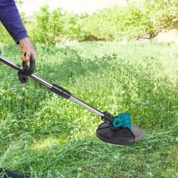 Handmaaier - Grasmaaier - Grastrimmer - Grasschaar - Grasmachine - 4000W - 9 Inch - Elektrische/Accu - Borstelloze Grastrimmer met Digitaal Display – Krachtige Accu Tuinmaaier - 21V/18V Compatibel - Zonder Batterij — thumbnail 2