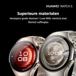 HUAWEI Watch 5 42mm Beige | Multi-sensing X-tap technologie | Gezondheidsoverzicht in 1 tik | Roestvrijstaal | Ultra lange batterij modus | Compatibel met iOS & Android — thumbnail 7