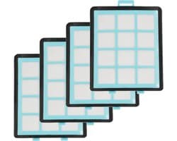 4x Invoer Filter geschikt voor Philips PowerPro Expert (ECO) CRP745 Beschermt Motor tegen Stof FC8760 - FC8769