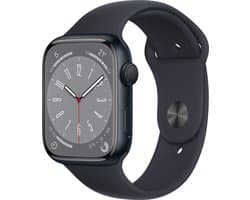 Apple Watch Series 8 OLED 41 mm Zwart GPS