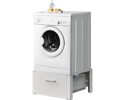 Wasmachine sokkel verhoger met lade 63x54x31 tot 150 kg wit