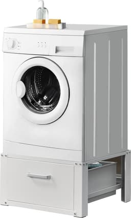Wasmachine sokkel verhoger met lade 63x54x31 tot 150 kg wit — thumbnail 1