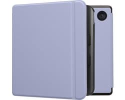 kwmobile e-reader hoesje geschikt voor Kobo Libra Colour hoes - E reader flip case met magnetische sluiting - Ereader cover in lavendel