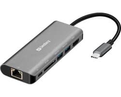Sandberg - 136-18 - USB-C Dock HDMI+LAN+SD+USB - 61W