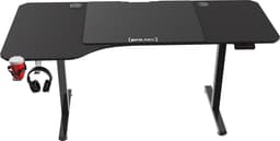 Game bureau Stryn zit sta elektrisch 160x60/75x72-117 cm zwart pro.tec — thumbnail 5