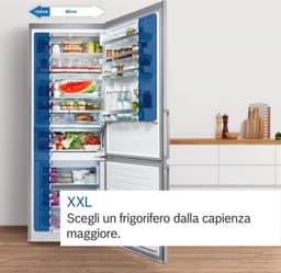 Bosch KGN492LDF - Serie 4 - Koel-vriescombinatie - Extra breed - RVS - Total No Frost nooit meer ontdooien - Zeer stil - VitaFresh XXL 0°C: houd etenswaren langer vers met extra ruime vershoudlades — thumbnail 13