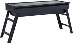 vidaXL Campingbarbecue draagbaar 60x22,5x33 cm roestvrij — thumbnail 1