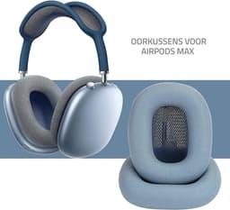 Mix Media koptelefoon oorkussens geschikt voor Apple Airpods Max Blauw — thumbnail 2