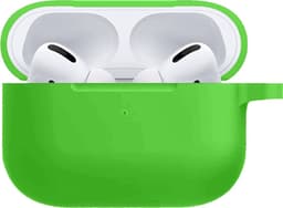 Hoesje - Geschikt voor Apple AirPods Pro 2 - Siliconen Hoes met Clip - Silicone Case Cover - Groen — thumbnail 1