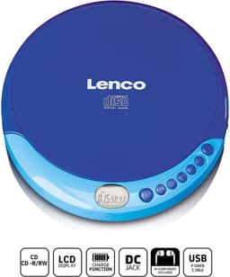 Lenco CD-011BU Discman - Draagbare CD Speler met Oordopjes - Blauw — thumbnail 2