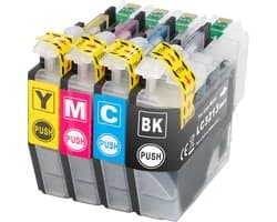 Boxstuff Inkt geschikt voor Brother LC3213 - Multipack Zwart en Kleur - Compatibel met Brother DCP-J772DW / DCP-J774DW / MFC-J890DW / MFC-J895DW Printers