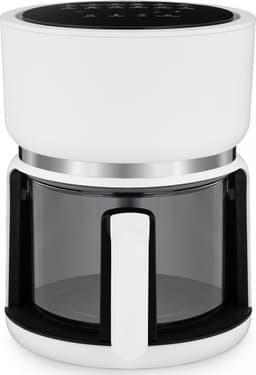 4SWISS ABB-G24 Pure Glass - Airfryer - Heteluchtfriteuse - 1200W - 3L - Touchscreen - Glazen bak - Wit — thumbnail 6