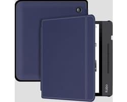 Lunso Geschikt voor Kobo Libra H20 hoes (7 inch) - sleepcover - Blauw