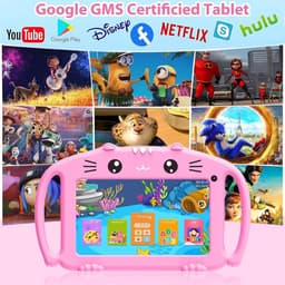 Mrs. Jones Kids Tablet 7 In Android Tablet for Kids with WiFi Quad Core Childrens Tablet 2G+32G Dual Camera Parental Control Kid Friendly Cover-Pink . — thumbnail 5