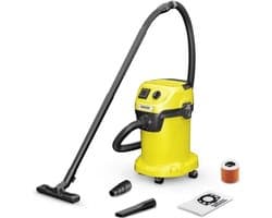 Nat- en droogzuiger KARCHER WD 3 P V-19/4/20 - Polypropyleen tank 19 L - 1000W (draagbaar stopcontact)