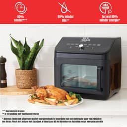 Aura® Heteluchtoven - Oven - Airfryer Oven - Zwart -‎ 35cm x 38cm x 35cm — thumbnail 3