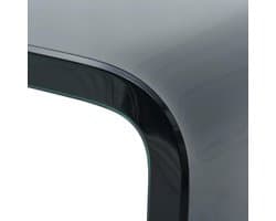 Glazen TV-meubel en Monitorverhoger - Compact en Stijlvol Zwart