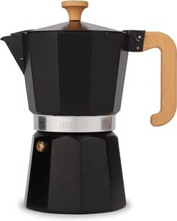 La Cafetière Venice aluminium espressomachine, zes kopjes, zwart — thumbnail 1
