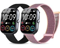 Nylon Horlogeband - Smartwatch Band - Dagelijks Gebruik - Verstelbare Pasvorm - 22mm Breedte