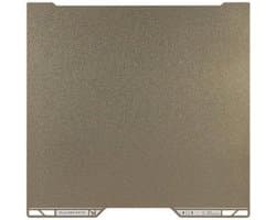 PEI Plaat - Verenstaal Printbed - 3D Printen - Dubbelzijdig Textuur - 353x345mm - Goud