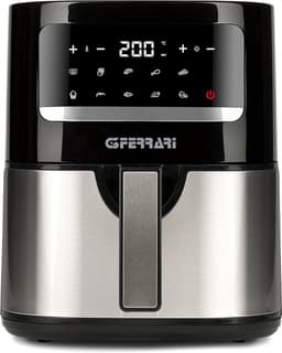 Luchtfriteuse 4,5 Liter met 10 Programma's en 1500 Watt - Zwart/Staal — thumbnail 4