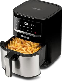 Luchtfriteuse 4,5 Liter met 10 Programma's en 1500 Watt - Zwart/Staal — thumbnail 5
