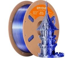 Glanzend Tweedelig PLA Filament 1.75mm - 1kg Spoel - Blauw en Zilver