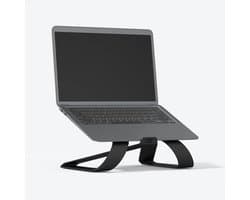 Stet Studios Laptopstandaard - Laptop Standaard - Ergonomische Metalen Laptop Verhoger - Zwart