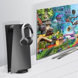 Hoofdtelefoonhouder - Hanger Steun - Gaming Setup - Minimalistisch Design - 41x33x90mm - Zwart — thumbnail 3