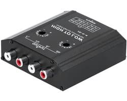 12V Voertuigversterkerconverter met Anti-interferentie en Snelle Warmteafvoer - High Fidelity Audio 4-kanaals voor Auto - Verbeterde Geluidskwaliteit & Prestaties