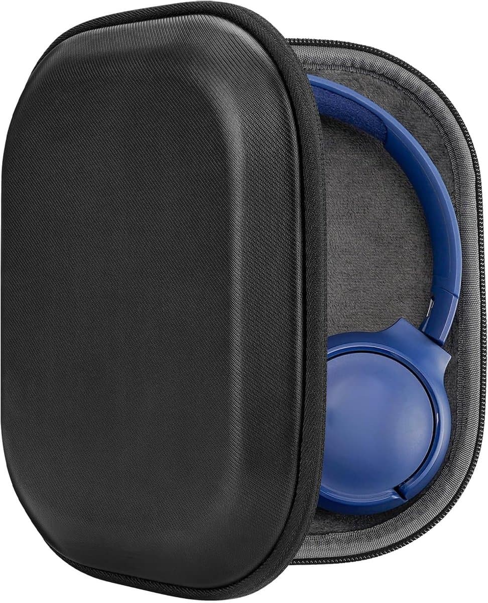 Shield Hoofddoos - Geschikt voor JBL Tune 520BT/510BT/660NC/560BT - Jr 310BT Hoes - Vervangende Hard Shell Travel Bag met Kabelopslag (Zwart) — afbeelding 1