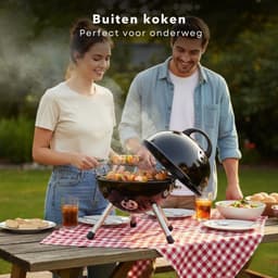 Cheqo® Kogelbarbecue - Houtskoolbarbecue - Houtskool Bbq - Kogel Bbq - Kolenbarbecue - Kogelgrill - Ronde Barbecue - Ronde Bbq - Barbecue Met Deksel - Houtskoolgrill - Draagbare Houtskool Bbq - Draagbare Barbecue — thumbnail 5