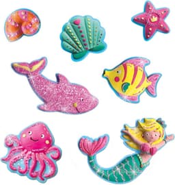 Gips Gieten en Schilderen Set met Oceaanfiguren en Roze Glitter — thumbnail 3