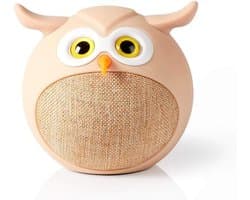 Dieren Bluetooth Speaker - Draagbare Geluidsbox - Muziek Luisteren - Leuk Uil Ontwerp - 8.5x8x8cm - Beige